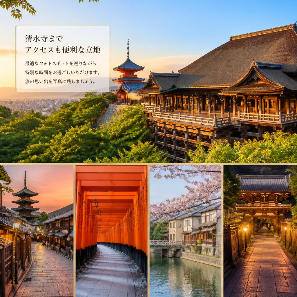 清水寺徒歩圏内の絶好のロケーション