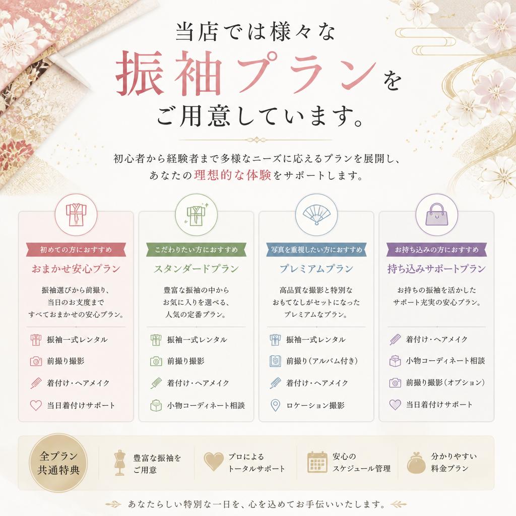 2. 多彩な振袖プランのご紹介